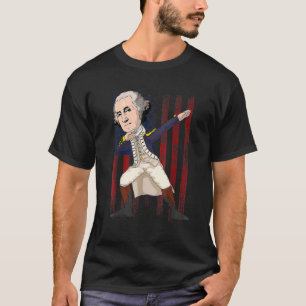 Patriotic George Washington Dabbing Dab Dance 4th T-Shirt