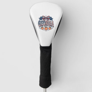 Patriotic Georgia Peach Bow Vintage 4th of July Sh Golf Head Cover