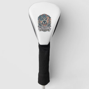 Patriotic German Shepherd Vector Graphic Tee_1 Golf Head Cover