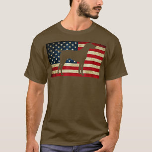 Patriotic German Shorthaired Pointer American Flag T-Shirt