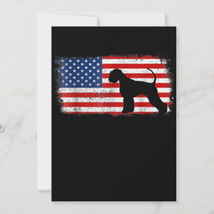 Patriotic Giant Schnauzer American Flag Announcement