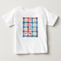 Patriotic Gingham America 4th of July Summer