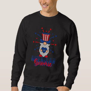 Patriotic Gnome 4th Of July American Gnomie Sweatshirt