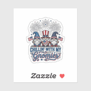 Patriotic Gnome Chillin With My Gnomies Shirt Desi