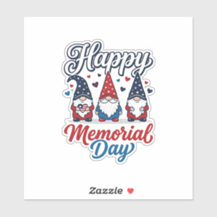 Patriotic Gnome Happy Memorial Day Vintage Shirt D