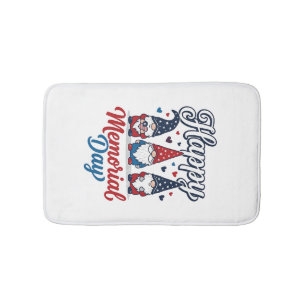 Patriotic Gnome Happy Memorial Day Vintage Shirt D Bath Mat