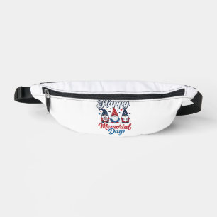Patriotic Gnome Happy Memorial Day Vintage Shirt D Bum Bags
