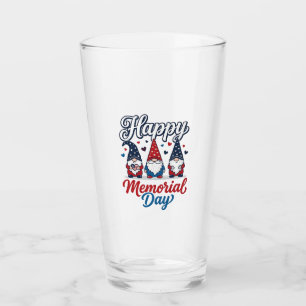 Patriotic Gnome Happy Memorial Day Vintage Shirt D Glass