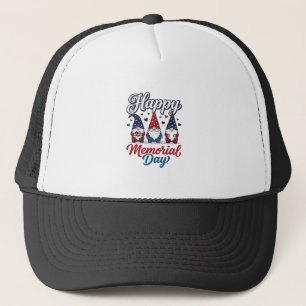 Patriotic Gnome Happy Memorial Day Vintage Shirt D Trucker Hat