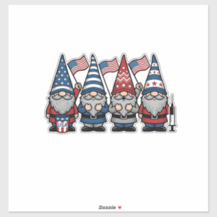 Patriotic Gnome Nurse Vector Vintage Engraving Des