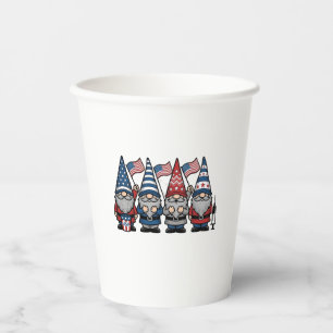 Patriotic Gnome Nurse Vector Vintage Engraving Des Paper Cups