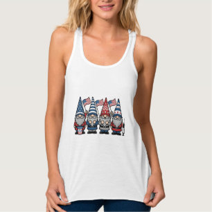 Patriotic Gnome Nurse Vector Vintage Engraving Des Singlet
