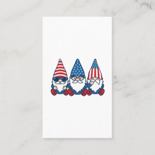 Patriotic Gnome Trio Vintage Vector Shirt Design_1 Business Card