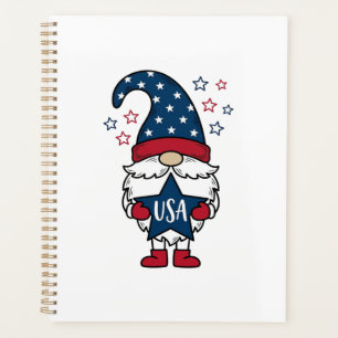Patriotic Gnome USA Star Vector Shirt Design_1 Planner