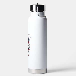 Patriotic Gnome USA Star Vector Shirt Design_1 Water Bottle
