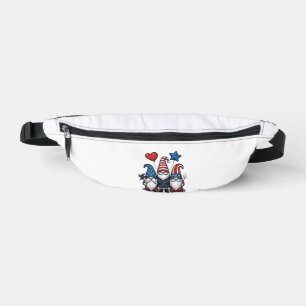 Patriotic Gnome Vintage Engraving Vector Design_1 Bum Bags