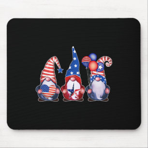 Patriotic Gnomes 4th Of July Independence Day Wome Mouse Pad