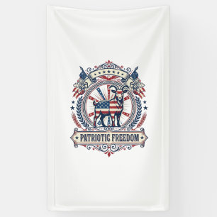 Patriotic Goat Farm Vector Graphic Tee_1 Banner