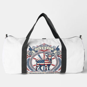 Patriotic Goat Farm Vector Graphic Tee_1 Duffle Bag