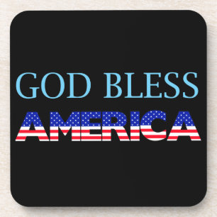 Patriotic God Bless America Coaster