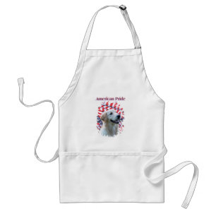 Patriotic Golden Retriever Apron