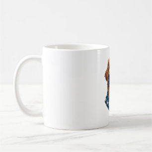 Patriotic Golden Retriever Face Vintage Shirt Coffee Mug