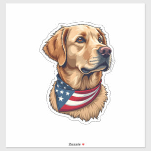 Patriotic Golden Retriever Head Vintage Shirt 4
