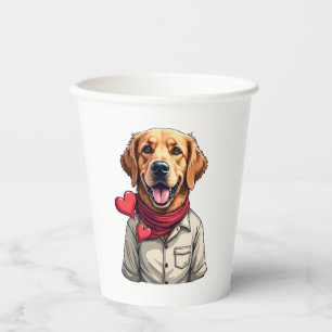 Patriotic Golden Retriever Lover Vintage Shirt 2 Paper Cups