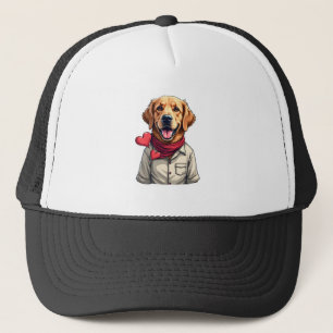Patriotic Golden Retriever Lover Vintage Shirt 2 Trucker Hat