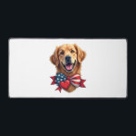 Patriotic Golden Retriever Lover Vintage Shirt Desk Mat<br><div class="desc">Patriotic Golden Retriever Lover Vintage Shirt</div>