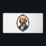 Patriotic Golden Retriever Portrait Vintage Tee Desk Mat<br><div class="desc">Patriotic Golden Retriever Portrait Vintage Tee</div>