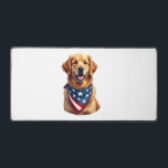 Patriotic Golden Retriever Vintage Engraving Shirt Desk Mat<br><div class="desc">Patriotic Golden Retriever Vintage Engraving Shirt 4</div>