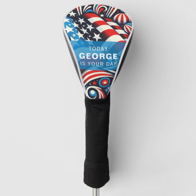 Patriotic Golf Head Cover (Front)