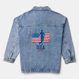 Patriotic Golf USA Denim Jacket