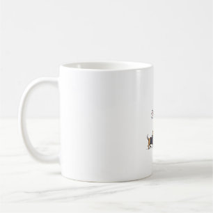 Patriotic Goose and Dachshund Vintage Shirt Design Coffee Mug