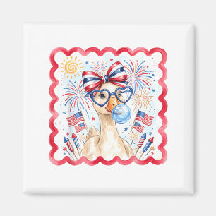 Patriotic Goose Fireworks Bubble Gum Usa Party Magnet