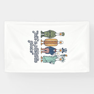 Patriotic Goose Lineup Vintage Vector Shirt_1 Banner
