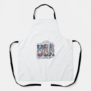 Patriotic Goose USA Vintage Fourth of July Shirt ( Apron
