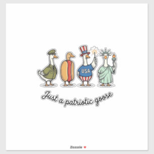 Patriotic Goose Vintage Engraving Funny USA Shirt