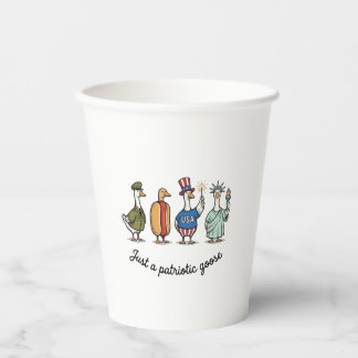 Patriotic Goose Vintage Engraving Funny USA Shirt  Paper Cups