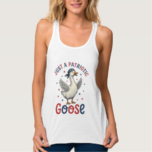 Patriotic Goose Vintage Fourth of July Shirt Desig