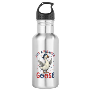 Patriotic Goose Vintage Fourth of July Shirt Desig 532 Ml Water Bottle