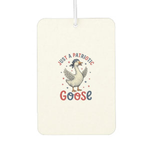 Patriotic Goose Vintage Fourth of July Shirt Desig Car Air Freshener