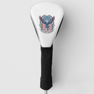 Patriotic Graduation Vector Graphic Tee Golf Head Cover