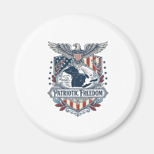 Patriotic Great Lakes Pride Vector Graphic Tee_1 Magnet