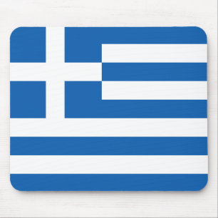 Patriotic Greece Flag Mouse Pad