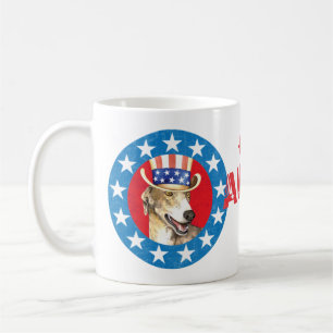 Patriotic Greyhound Coffee Mug
