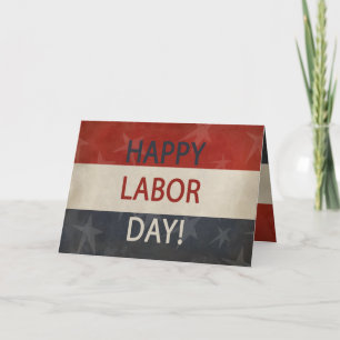 Patriotic Grunge Happy Labour Day! Card