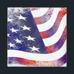 Patriotic Grunge Style Faded American Flag Magnet<br><div class="desc">Cool looking grunge style stars and stripes patriotic American flag. Red white and blue with a faded distressed look.</div>