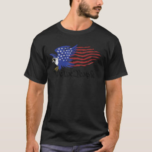 Patriotic Grunge USA Flag Eagle We the People 4th T-Shirt